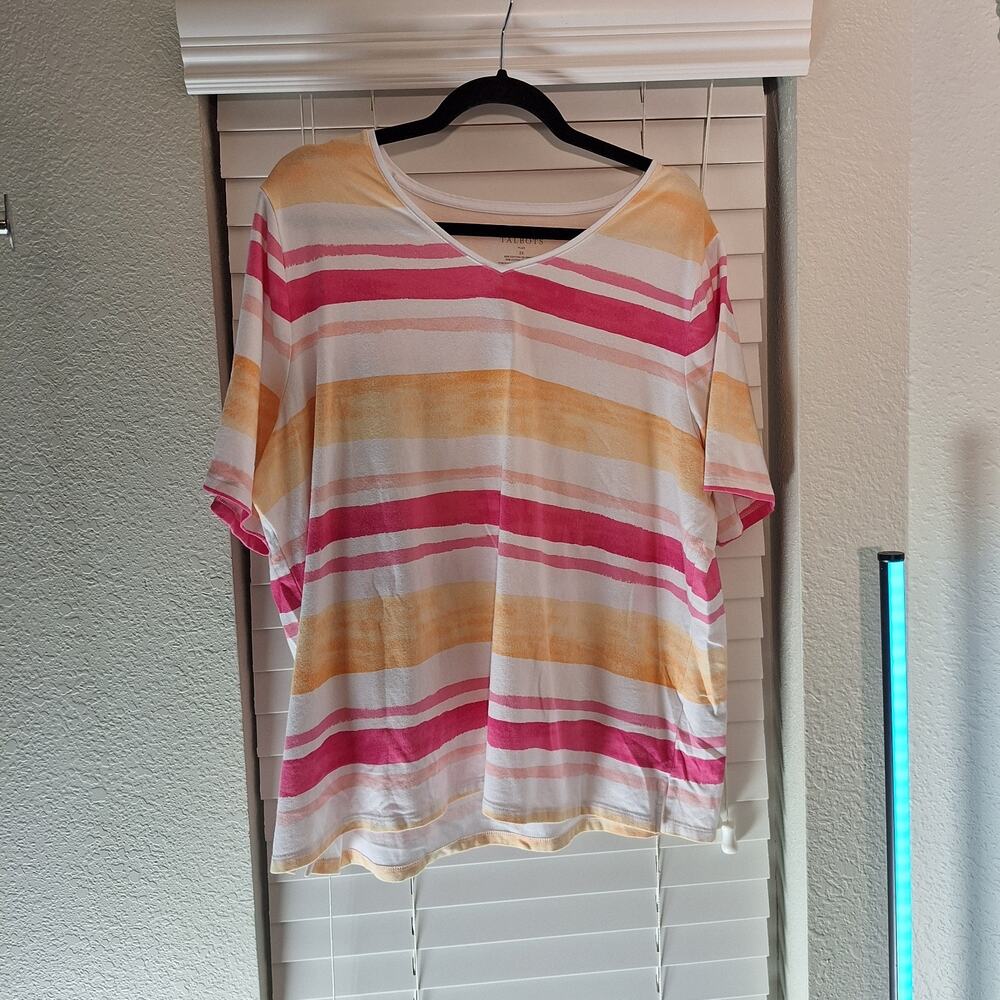 Talbots Size 2X Short Sleeve Shirt
